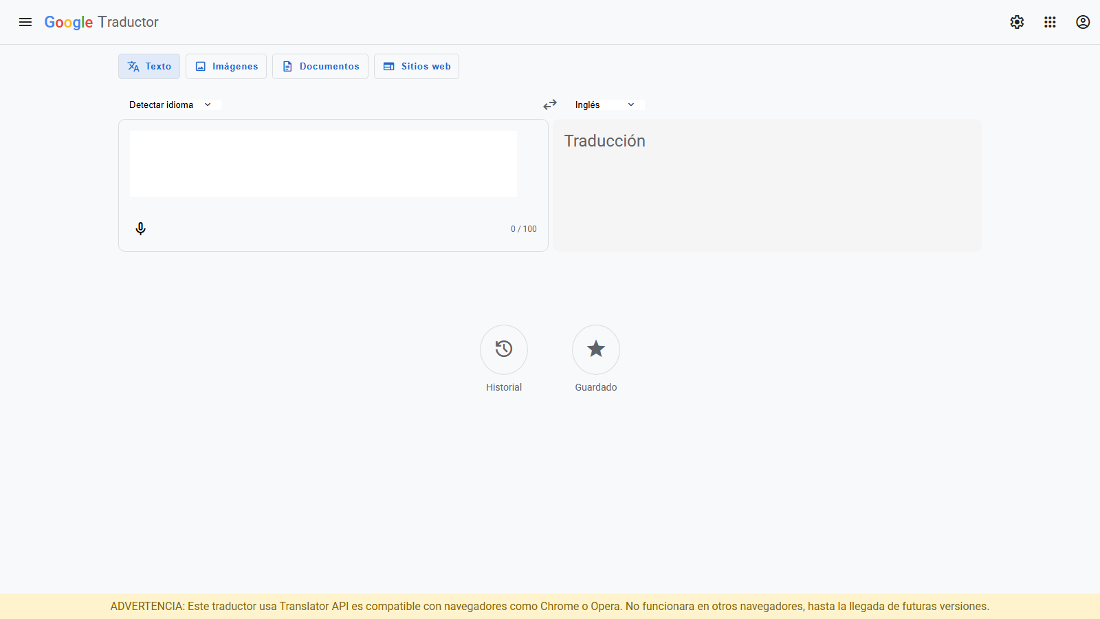 Traductor de Google CLON